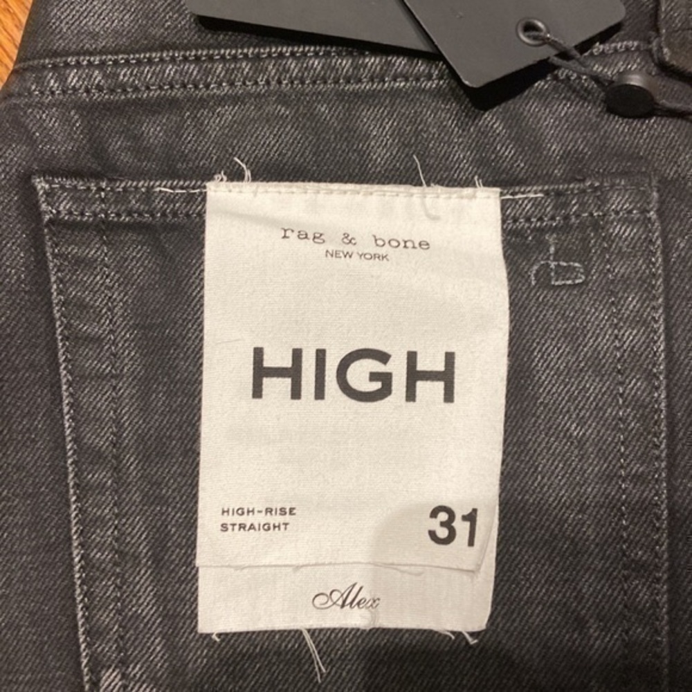 rag & bone High-Rise Straight Alex - Picture 3 of 4